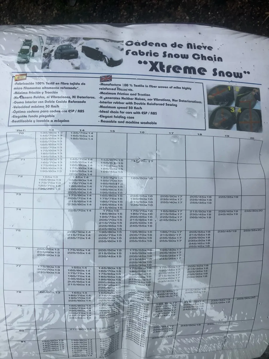 Tyre fabric snow and ice chain - Image 3