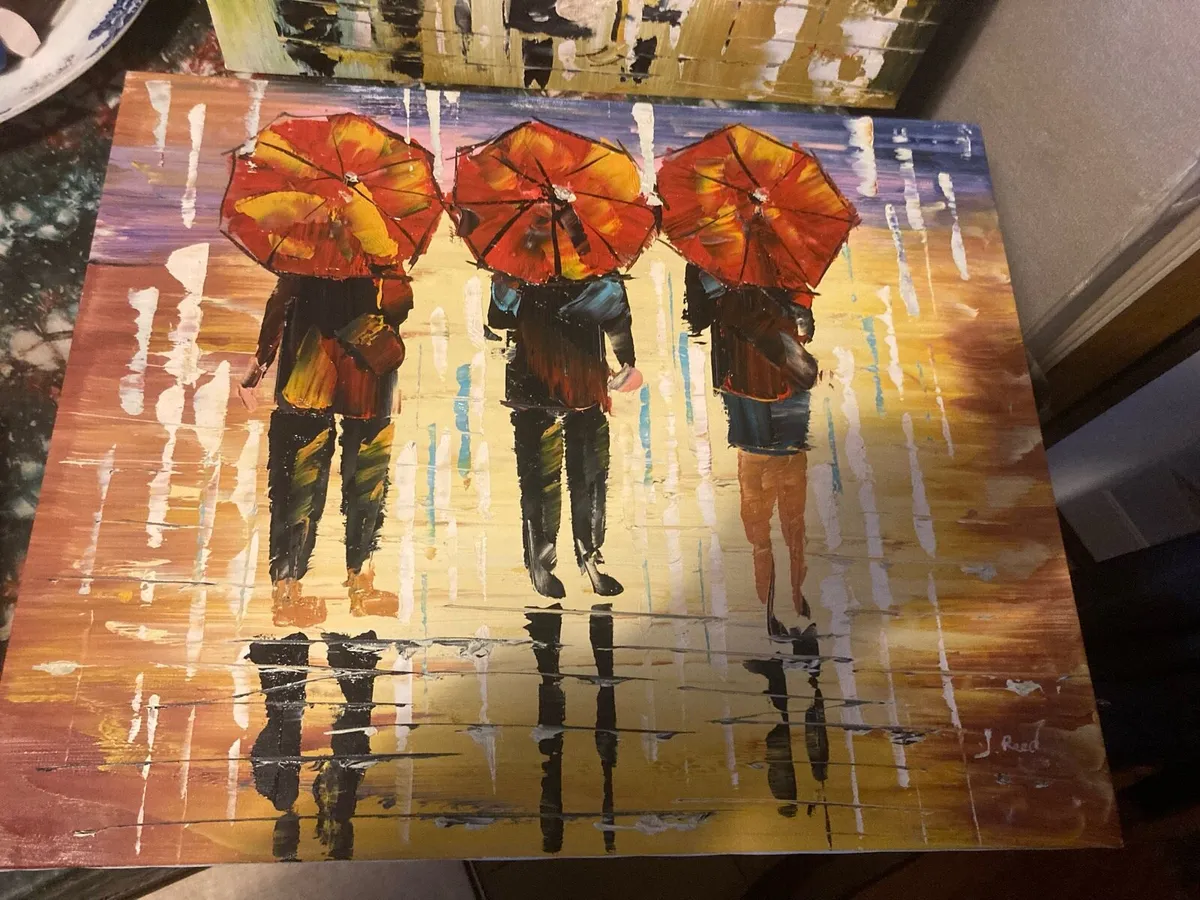 Oil paintings signed free postage - Image 2