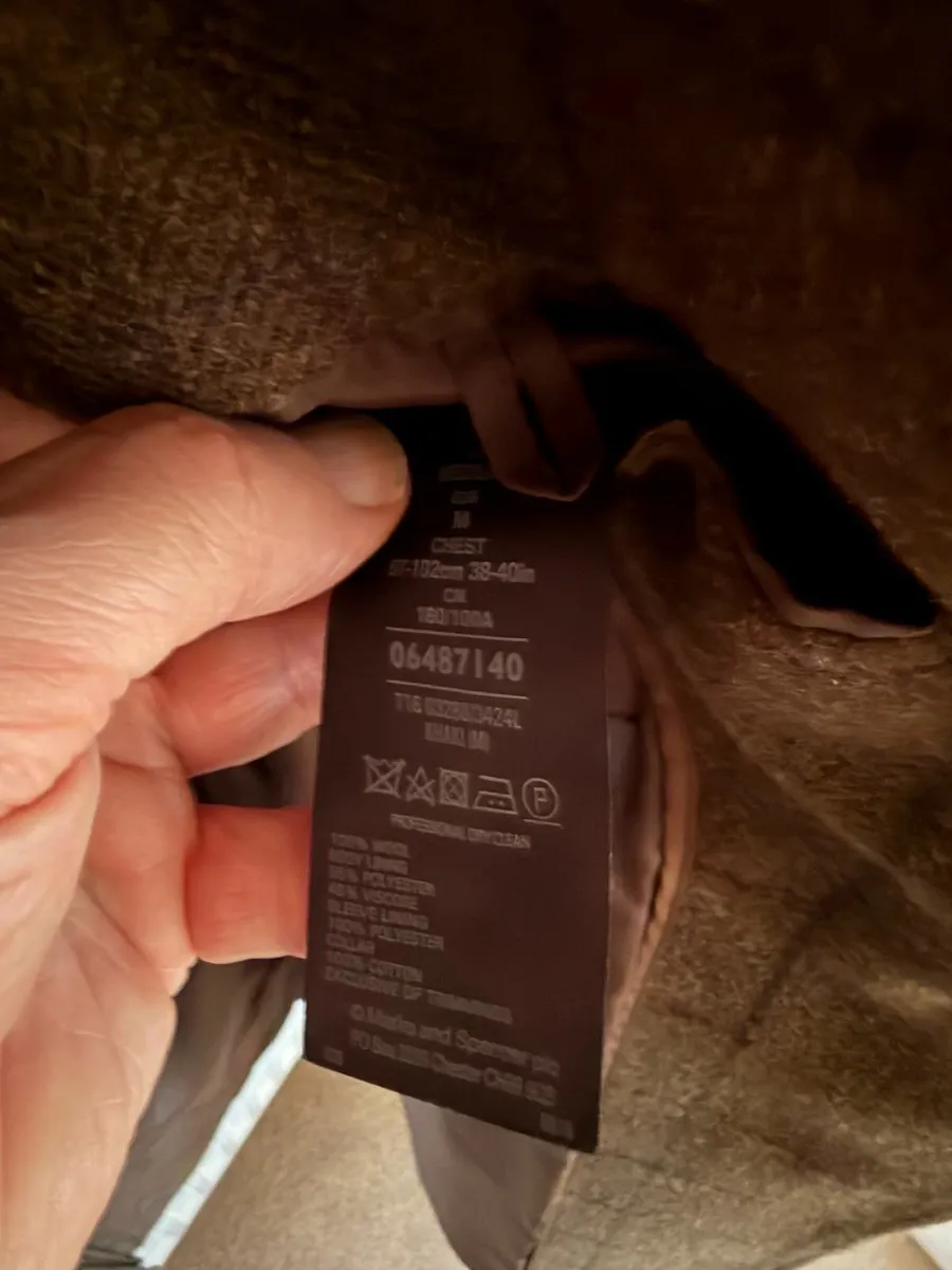 M&S Men's  Luxury Wool Rich Coat - Image 3