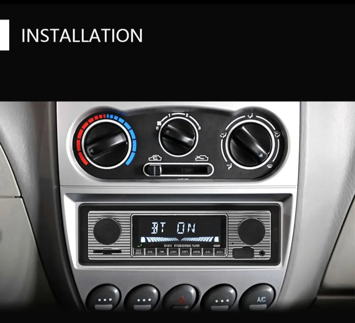 Retro Style Bluetooth Car Radio MP3 NEW - Image 2