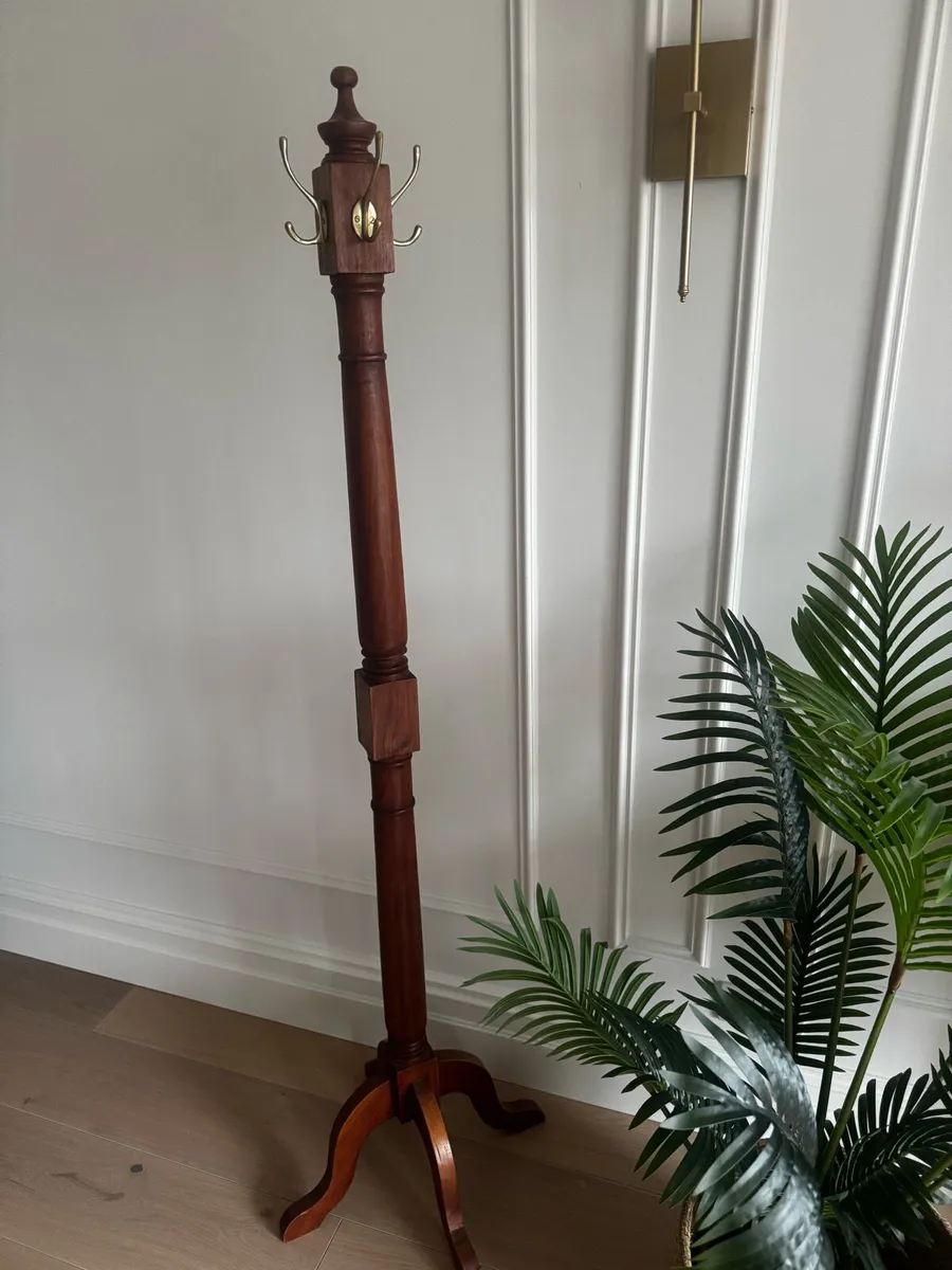 Mahogany coat hanger stand - Image 2