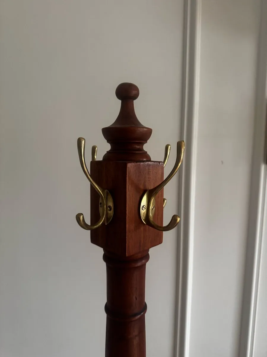 Mahogany coat hanger stand - Image 3