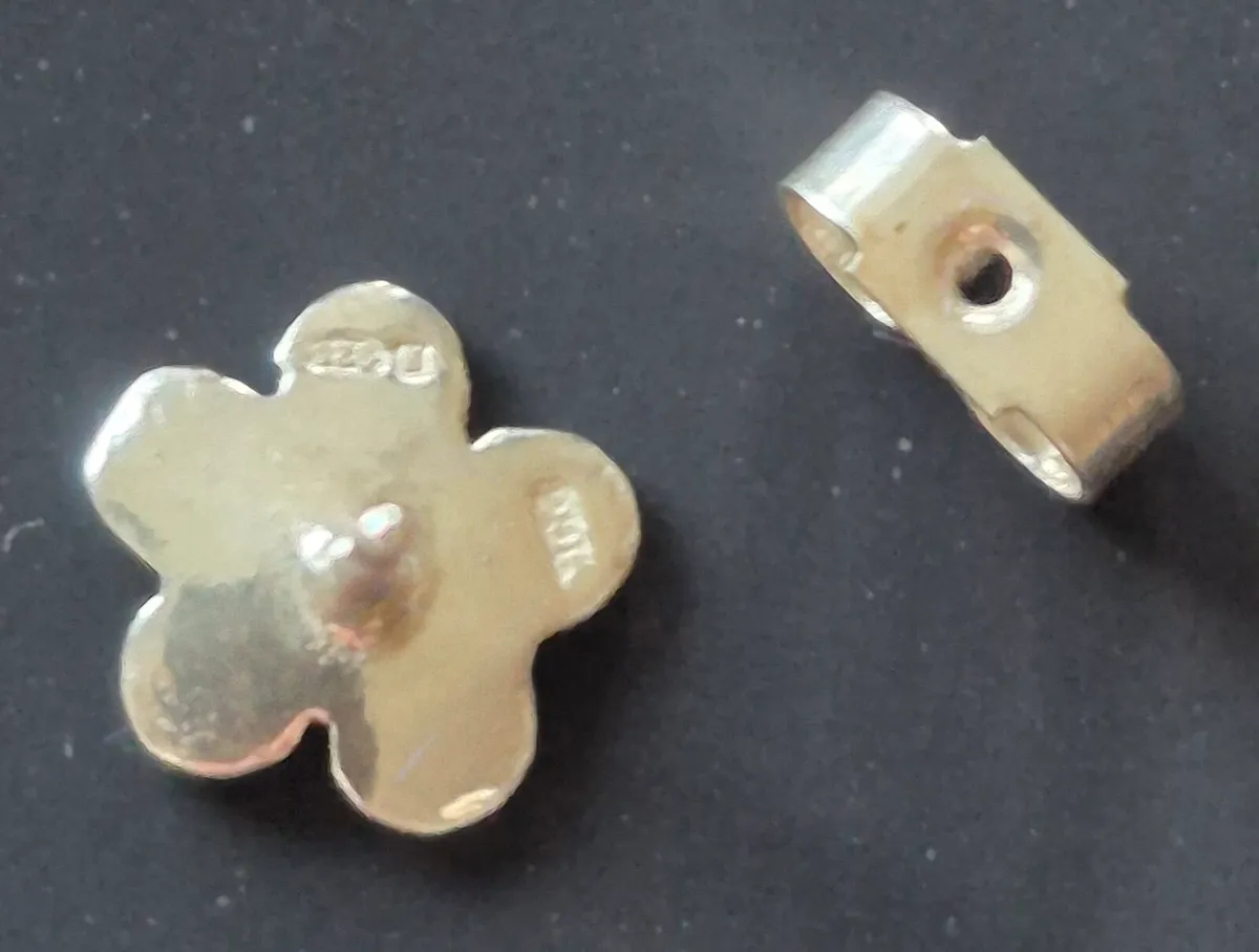 925 Silver "Forget-me-Not" Earrings - Image 2