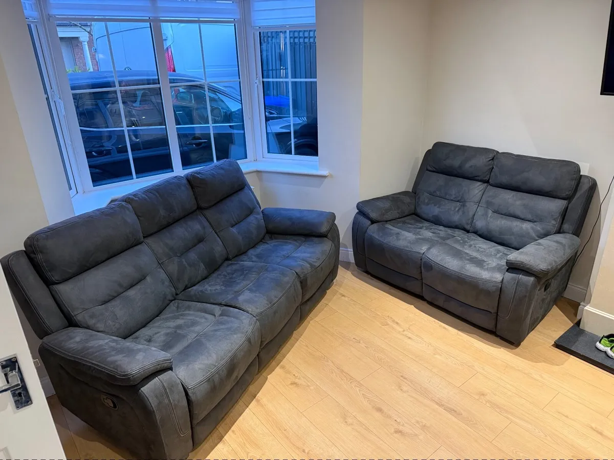 Harvey Norman Recliner Sofa Set 3 Seater +2 Seater - Image 1