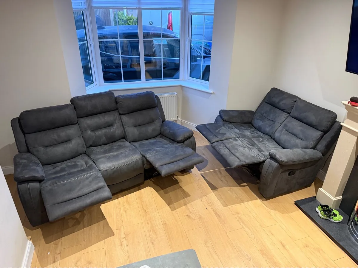 Harvey Norman Recliner Sofa Set 3 Seater +2 Seater - Image 3