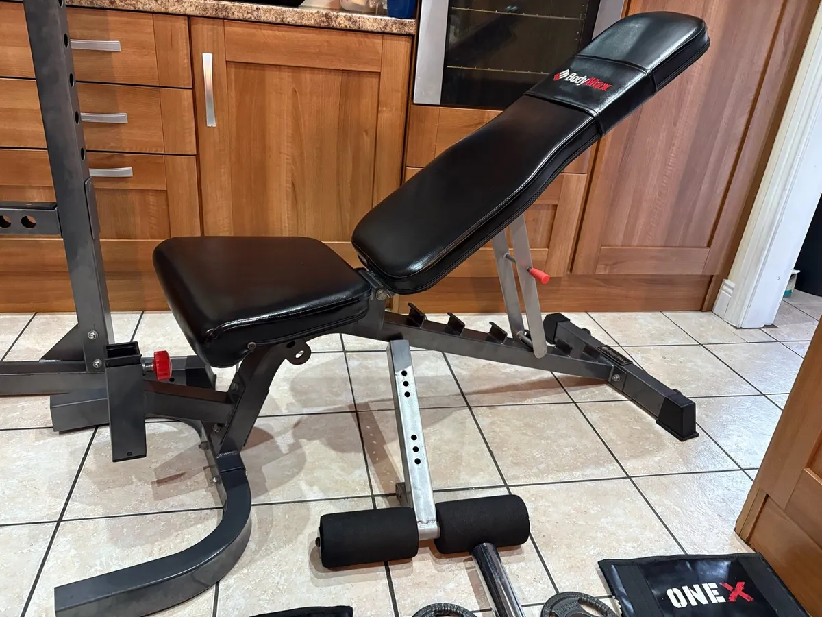 HEAVY PROFESSIONAL GYM WEIGHTLIFTING COMPLETE SET! - Image 3