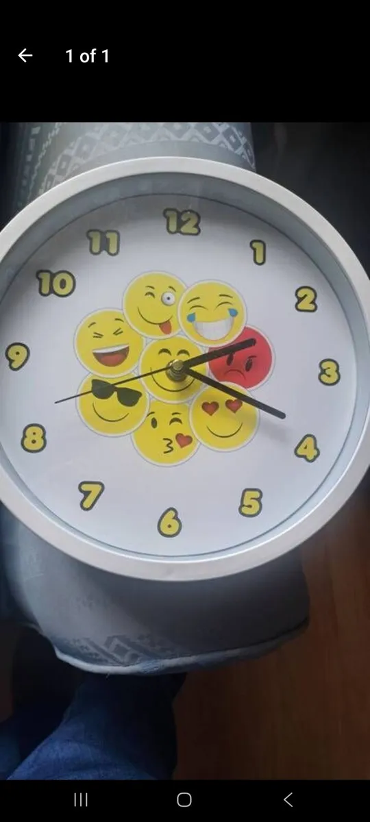 Emoji wall clock
