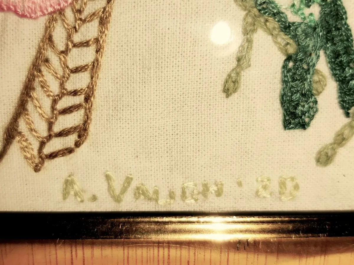 GOLDEN TAPESTRY, 24CT Gold Stitching Signed ART ! - Image 4