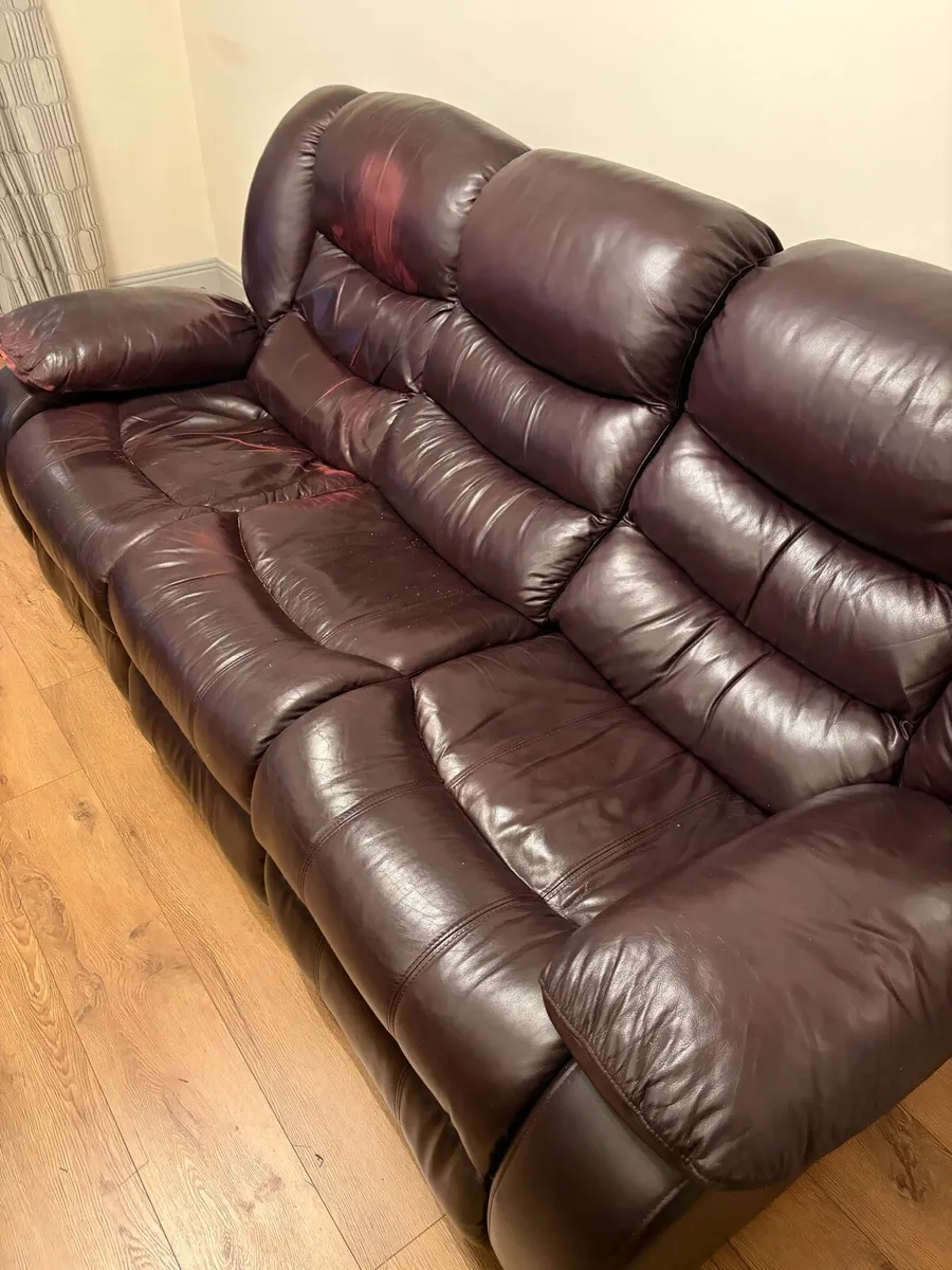 3 piece reclining sofa - Image 2
