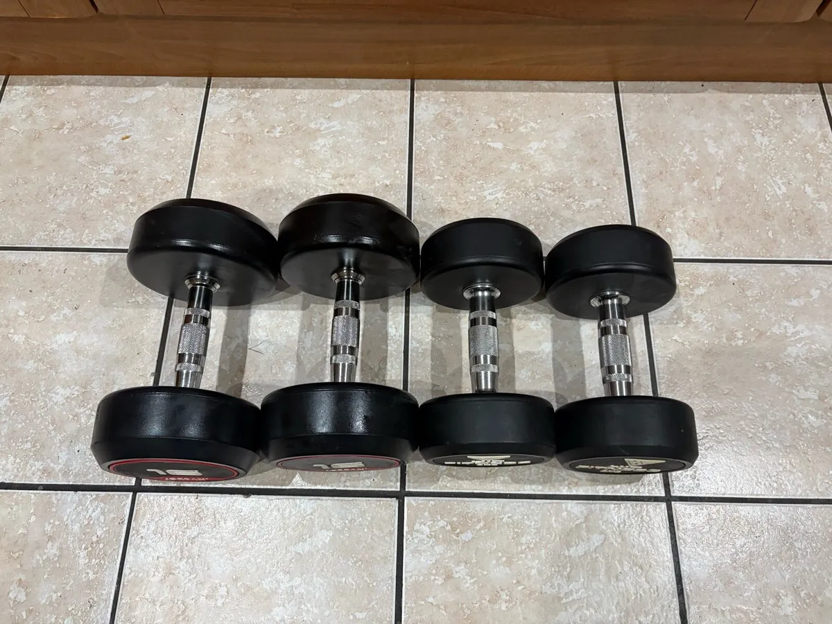 JORDAN AND FIT QUALITY DUMBBELLS 16KG + 9KG! - Image 3