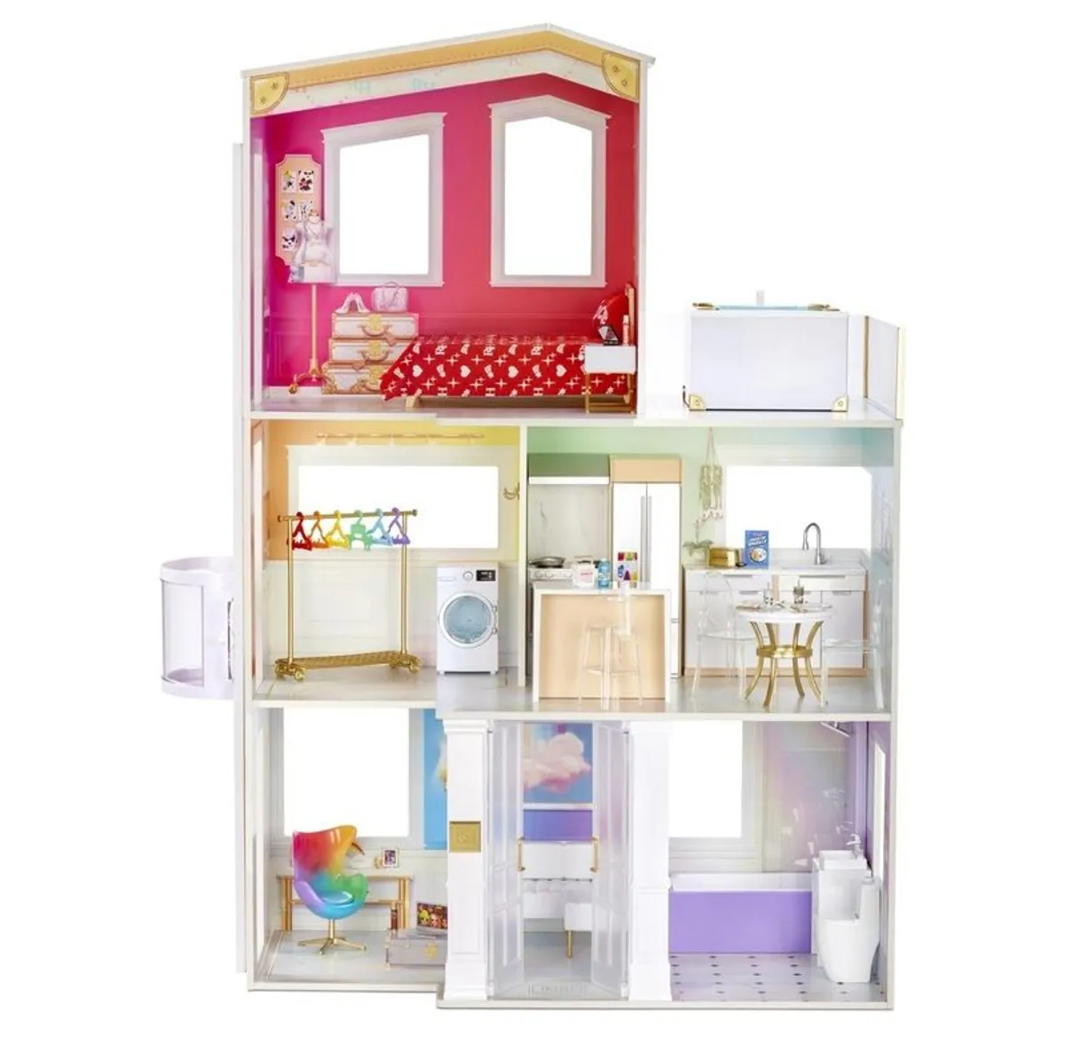 Rainbow High Wooden Doll House - Image 4