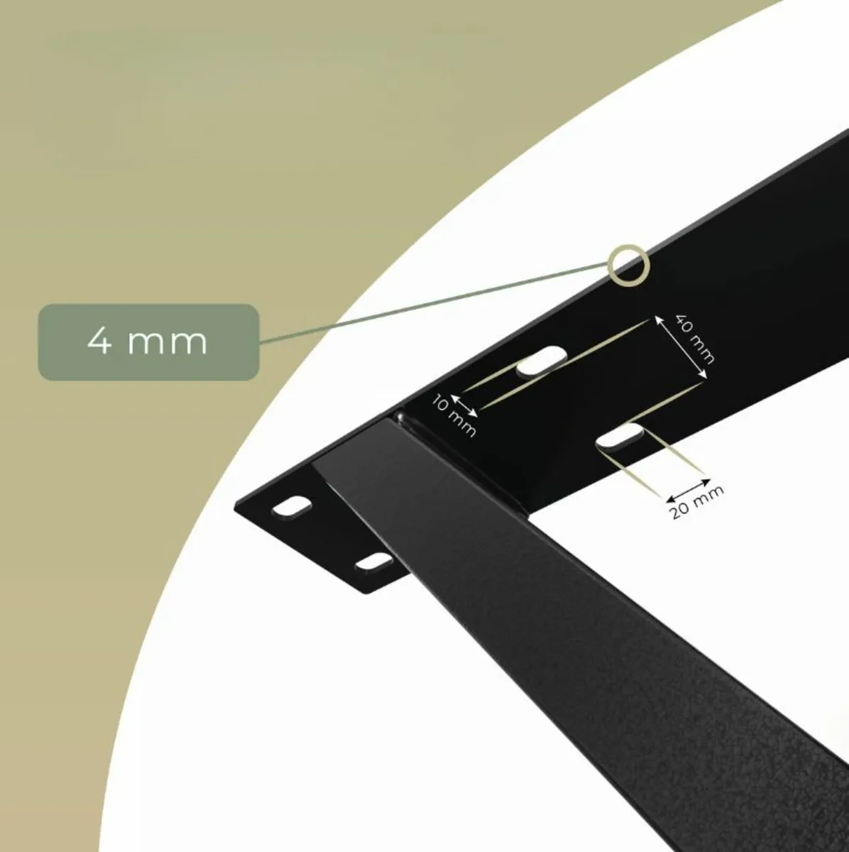 Metal table legs X 86x80cm - Image 2