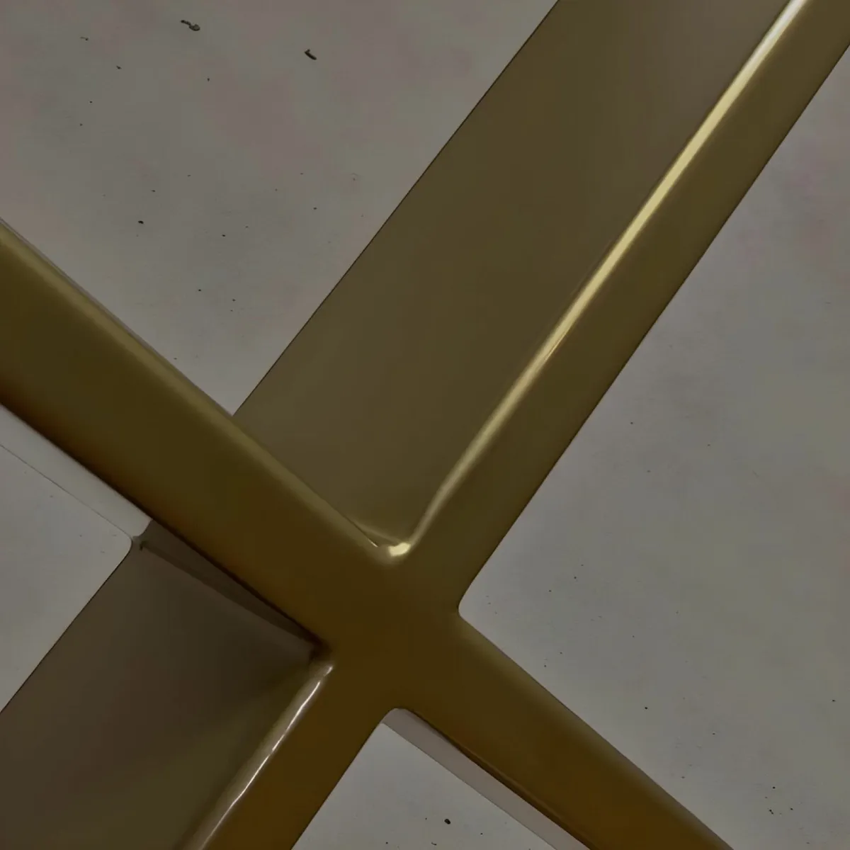 Metal table legs X gold 80x86cm - Image 4