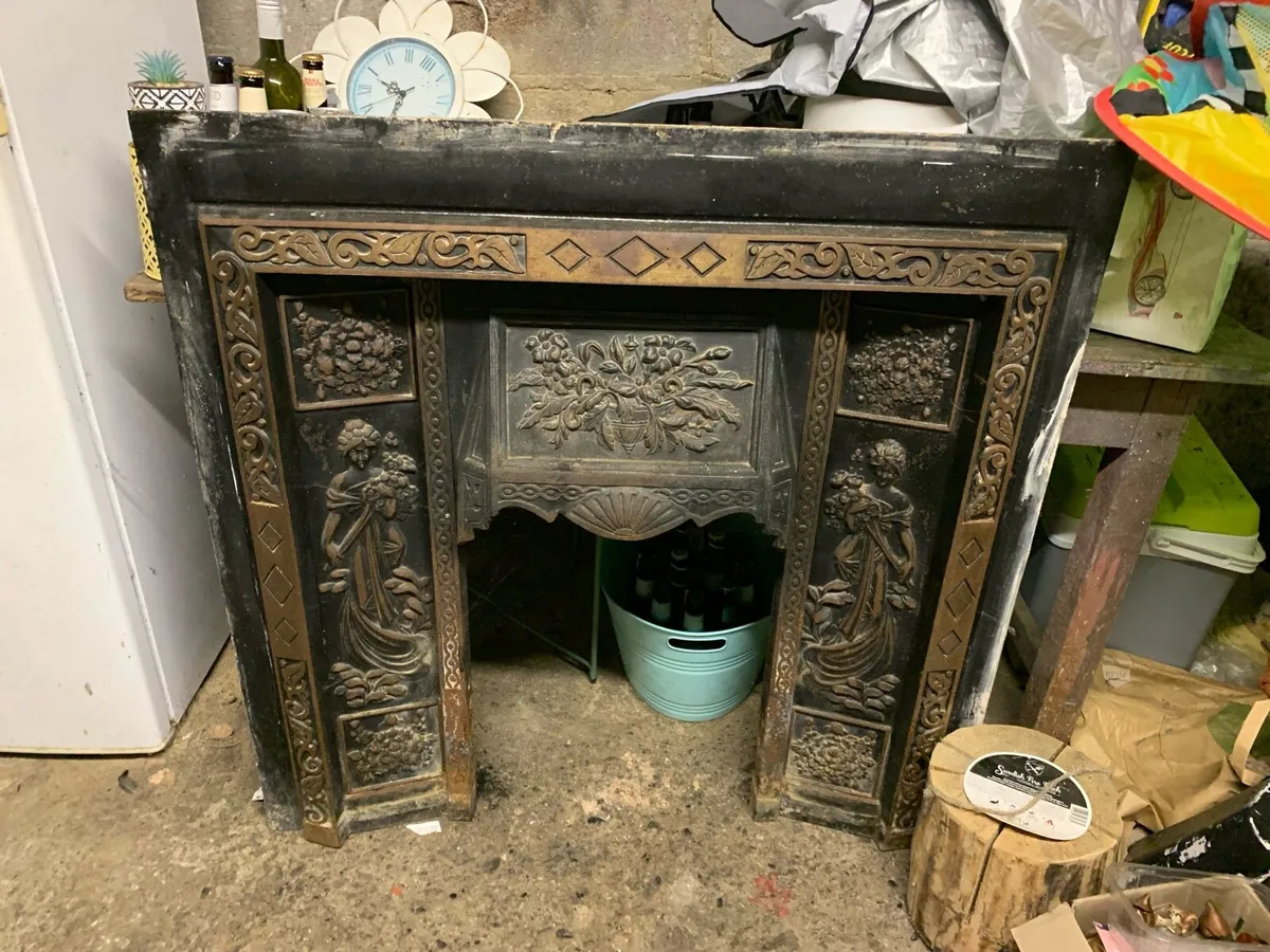 Cast iron fireplace
