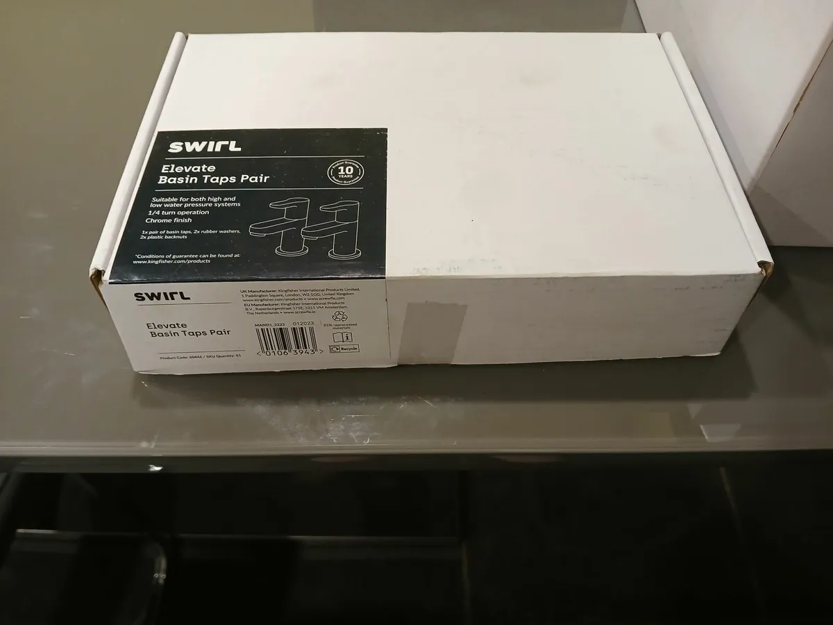 3 No BasinTaps & 1 No Bath Shower Mixer c/w shower - Image 1