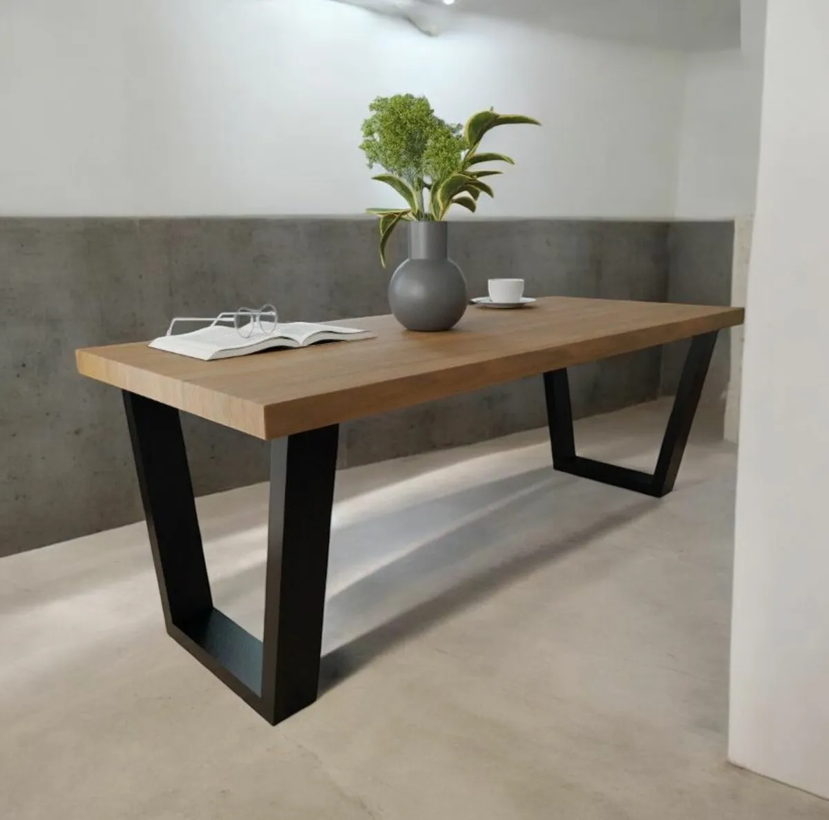 Metal table legs set of 2 70x77cm - Image 3