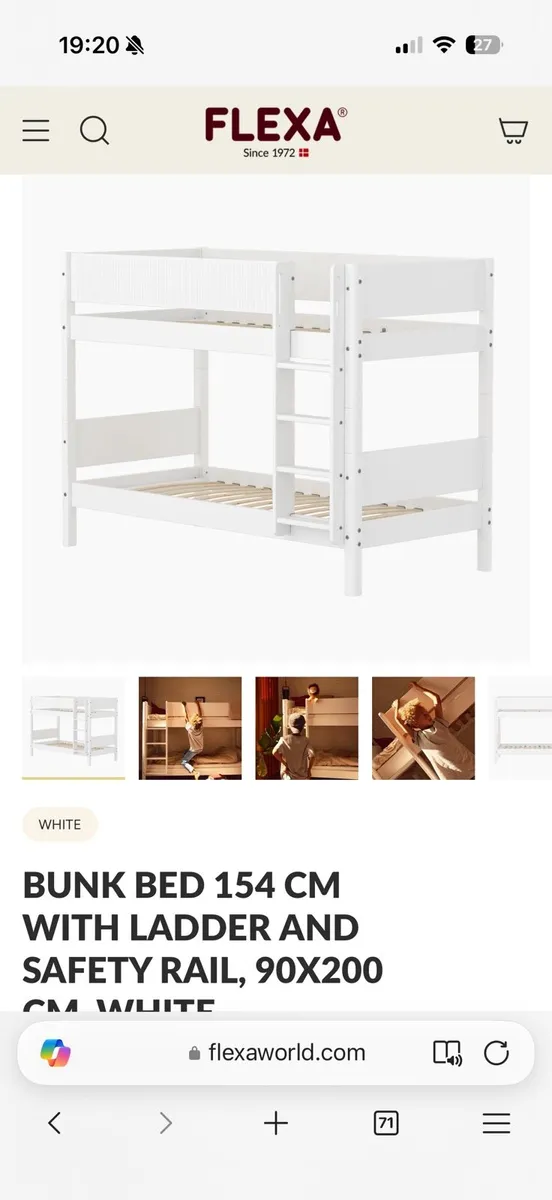 Flexa bunk bed with pull out triple - Image 4