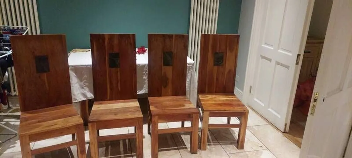 solid wooden dining chairs