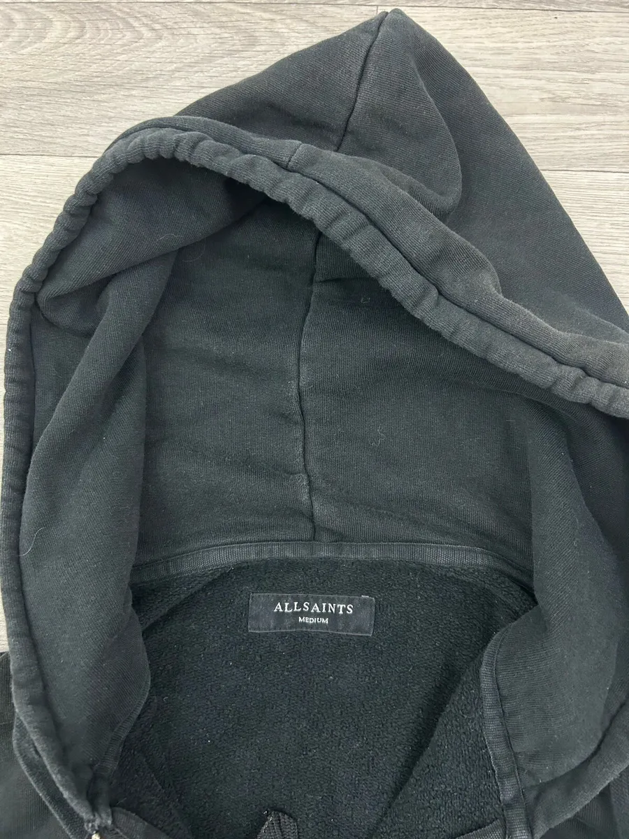 All Saints Full Zip Hooded Jacket Mens M/L - Image 4
