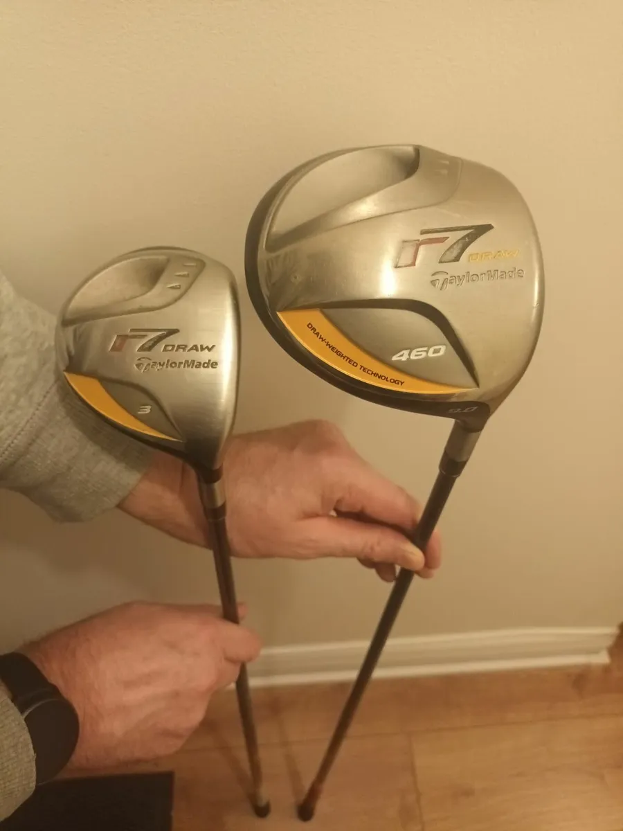 Taylormade r7 driver and 3 wood (draw) - Image 1