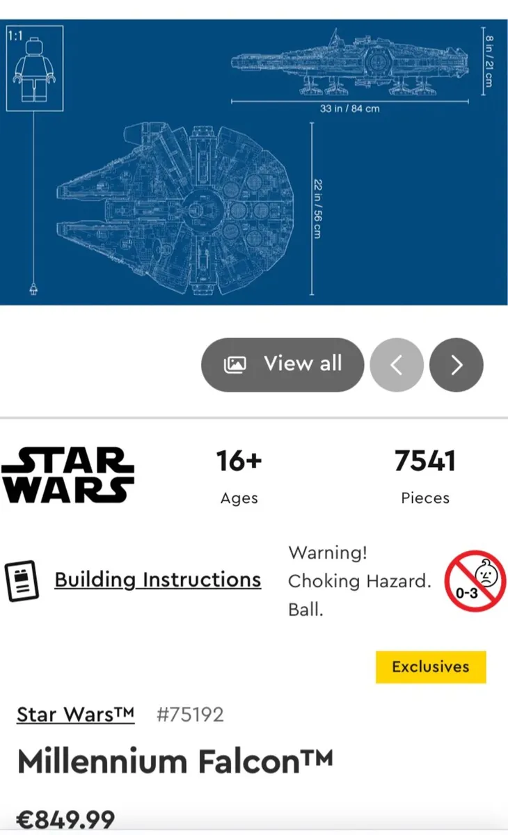 LEGO. Starwars Millennium Falcon 75192 - Image 2