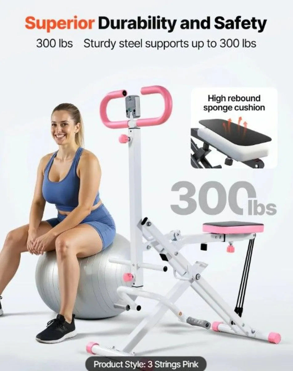 Deep squat machine foldable 136kg Capacity - Image 2