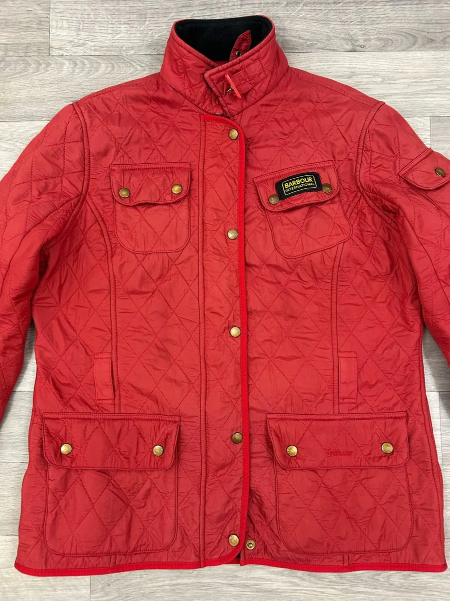 Barbour International Quilt Jacket Womens 18 - Image 2