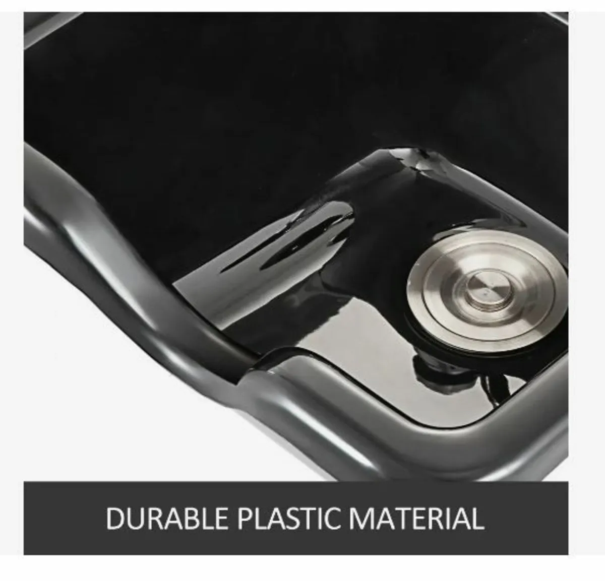 Shampoo Bowl Black ABS Plastic Salon and Spa Hair - Image 4