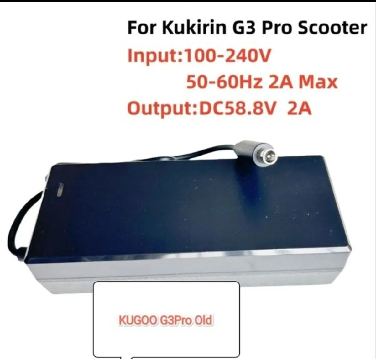 Kugoo G3 Pro 58.8v 2A old version charger