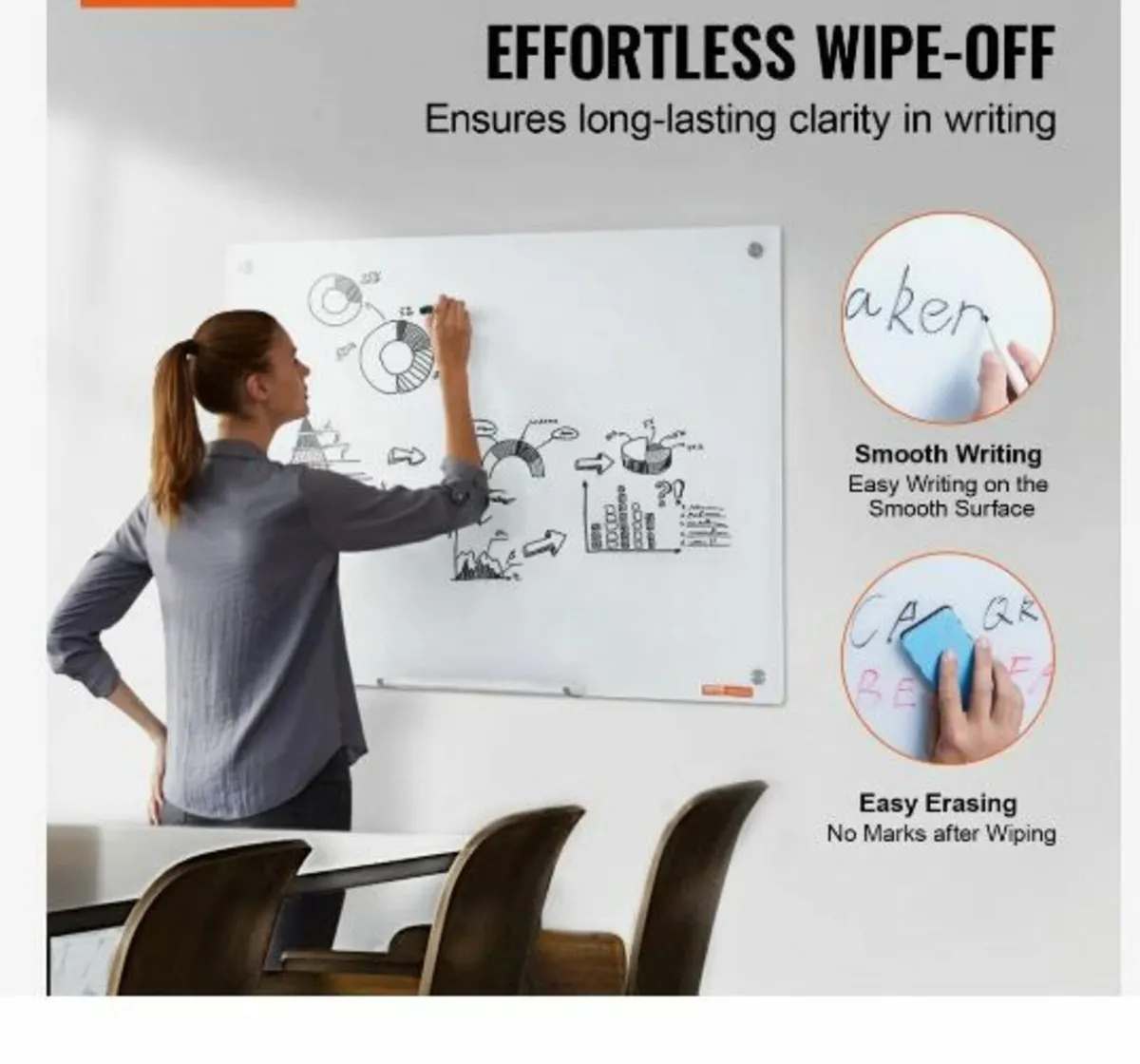 Magnetic Glass Whiteboard - Image 2