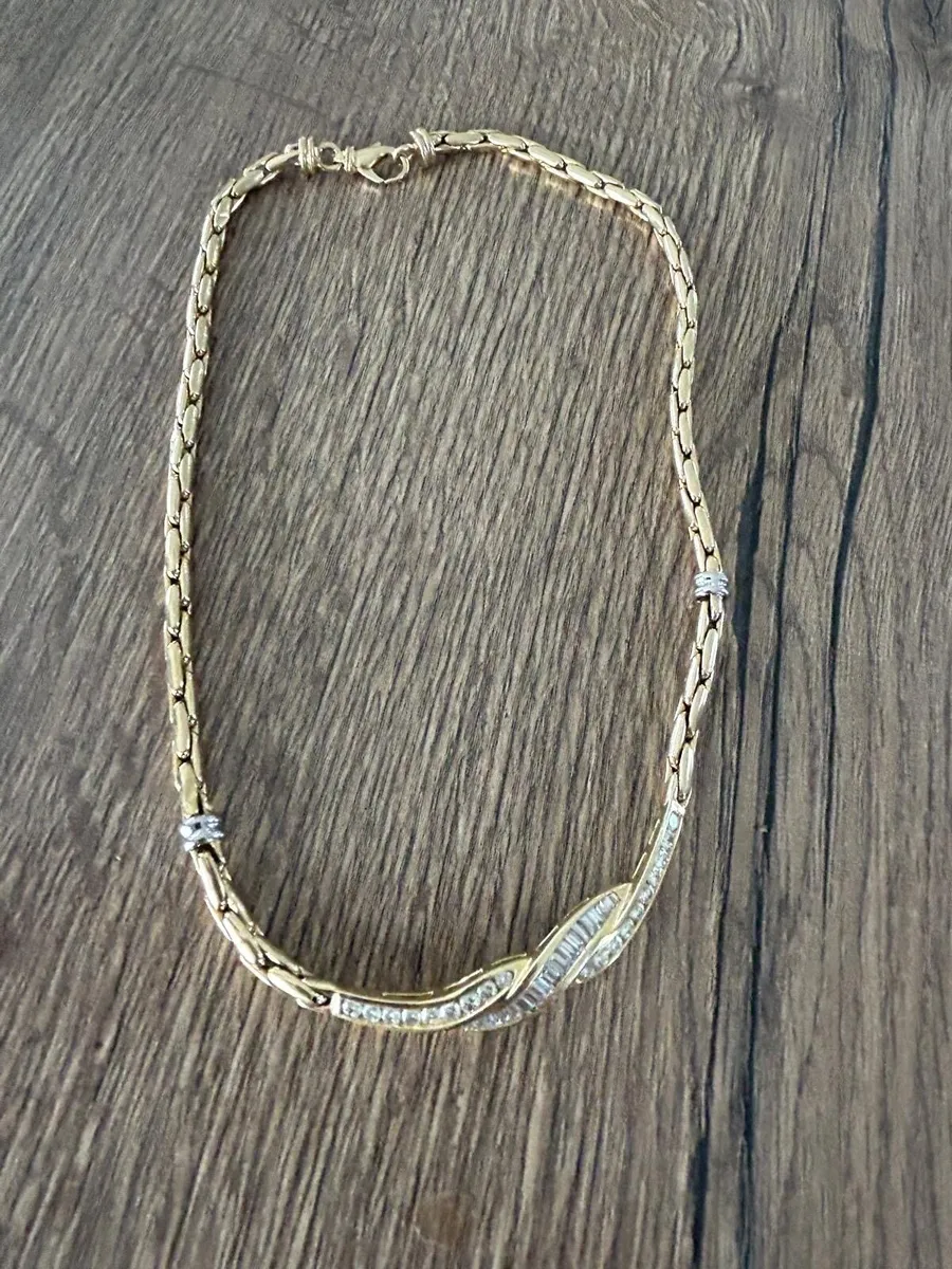 2.5ct Diamond Necklace in 14ct Gold - Image 1