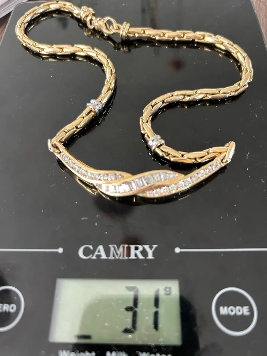 2.5ct Diamond Necklace in 14ct Gold - Image 2