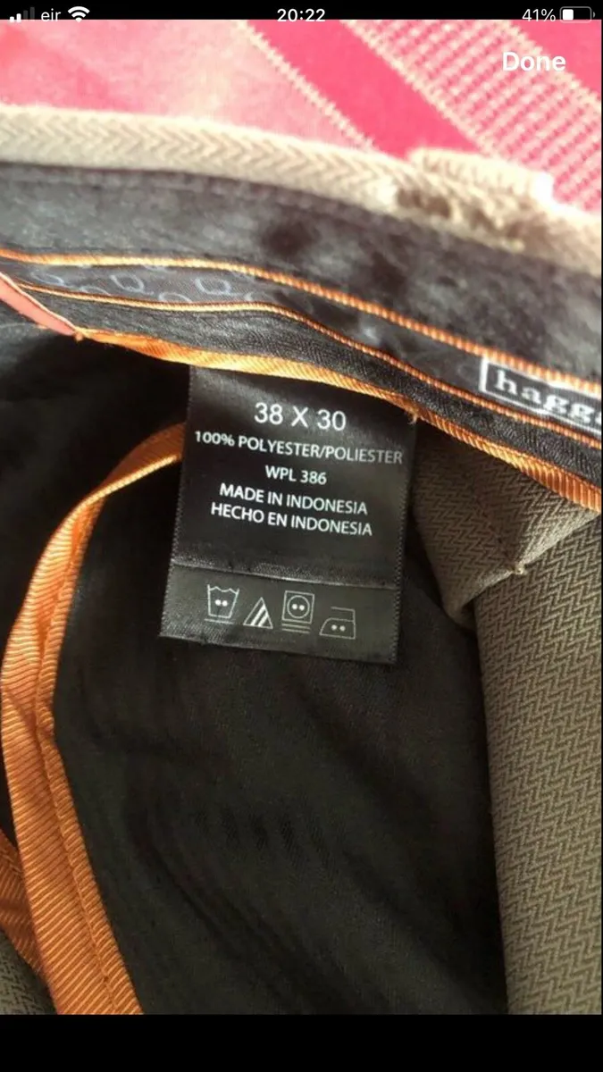 Mens trousers W38”x L30” €10 - Image 4
