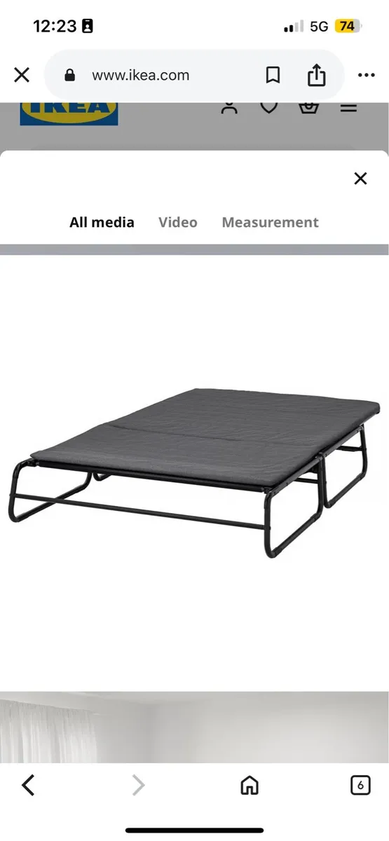 IKEA 2 seater fold out bed - Image 3
