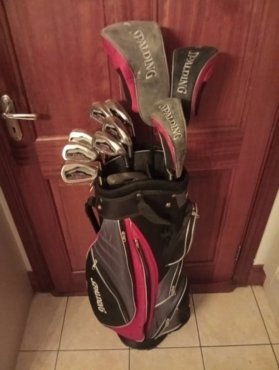 Mens Spalding Full Golf Set & Cart Bag as New - Image 1