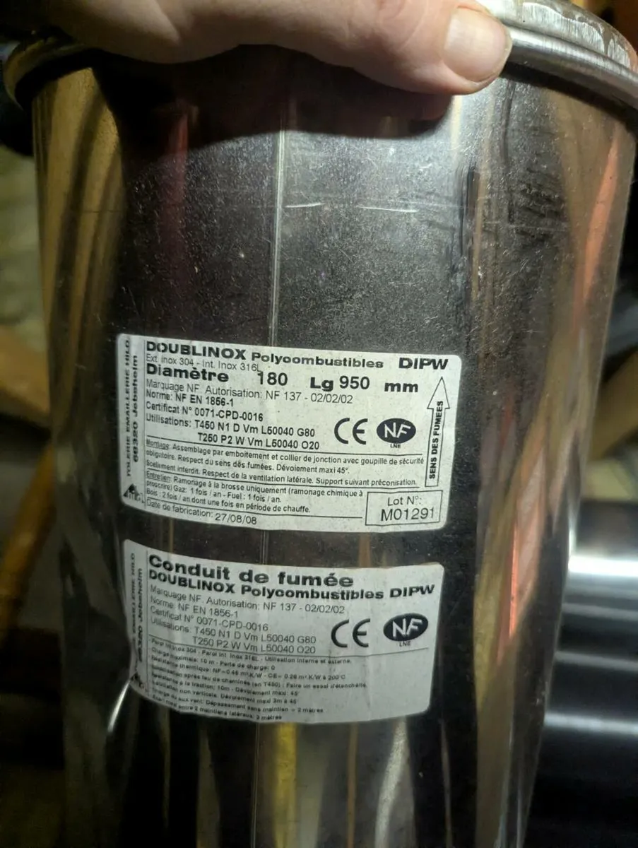 Flu pipe for stove new unused - Image 1