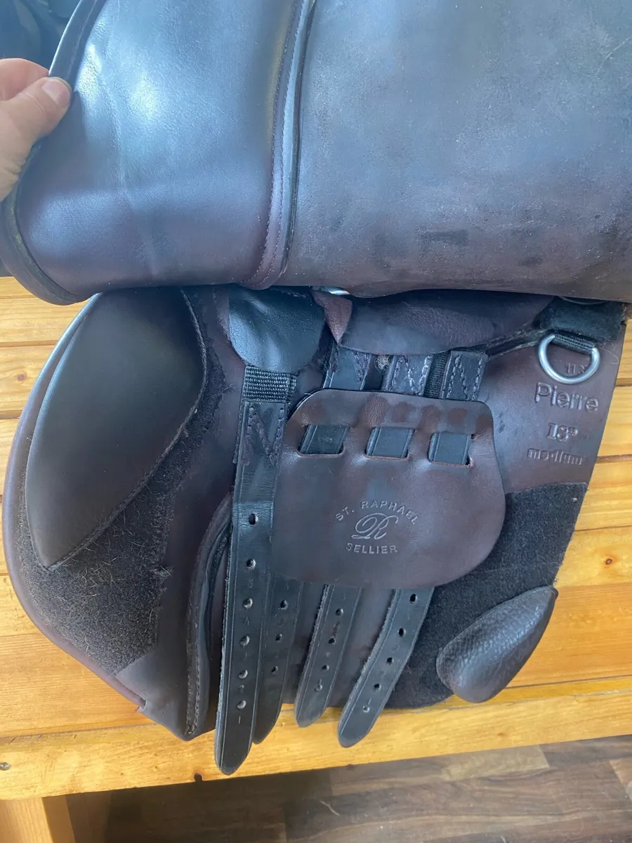 Sellier 18” brown Leather jump  saddle - Image 4