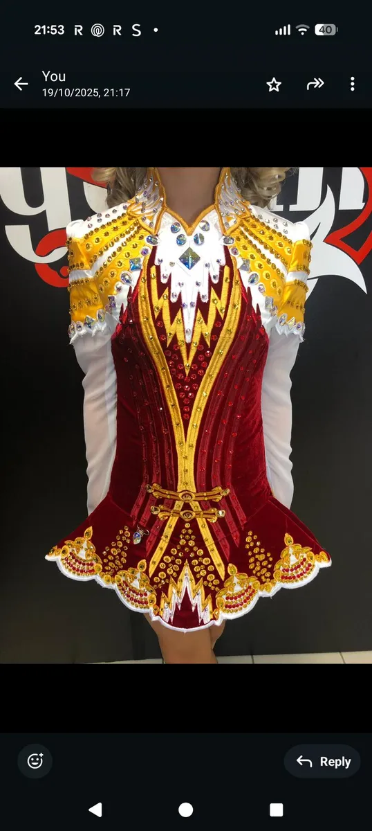 Gavin Irish Dancing Dress U11-U14 - Image 2