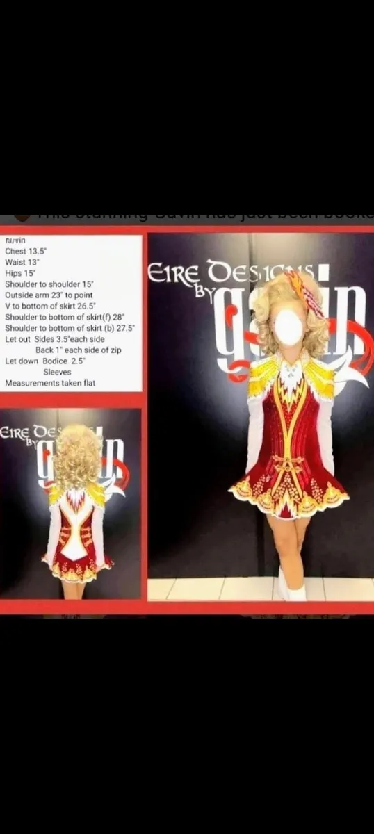 Gavin Irish Dancing Dress U11-U14 - Image 4