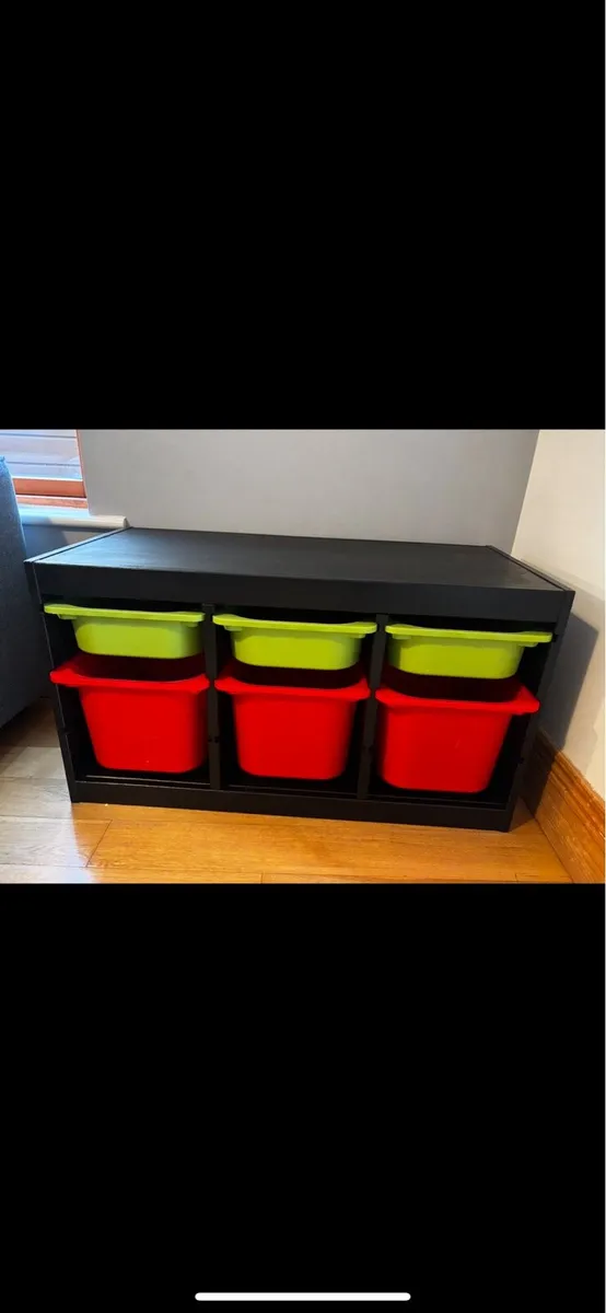IKEA trofast unit and tubs - Image 1