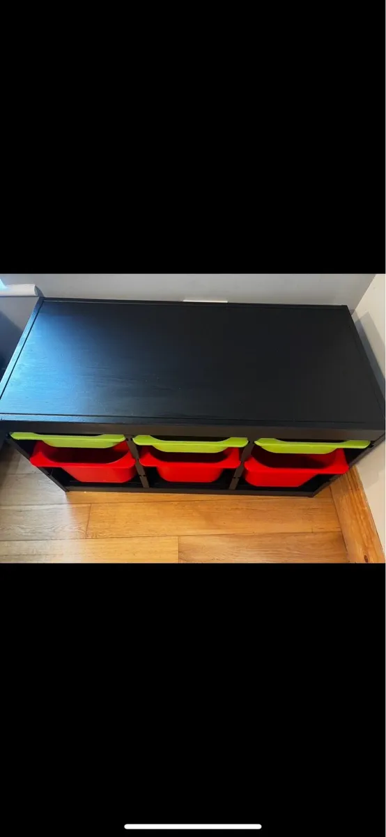 IKEA trofast unit and tubs - Image 2