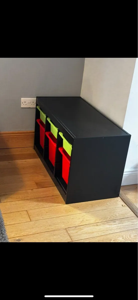 IKEA trofast unit and tubs - Image 3