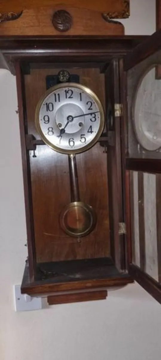 Large vintage German wall clock - Image 2