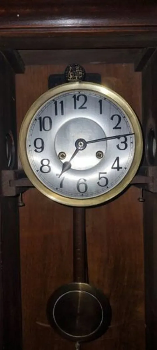 Large vintage German wall clock - Image 4