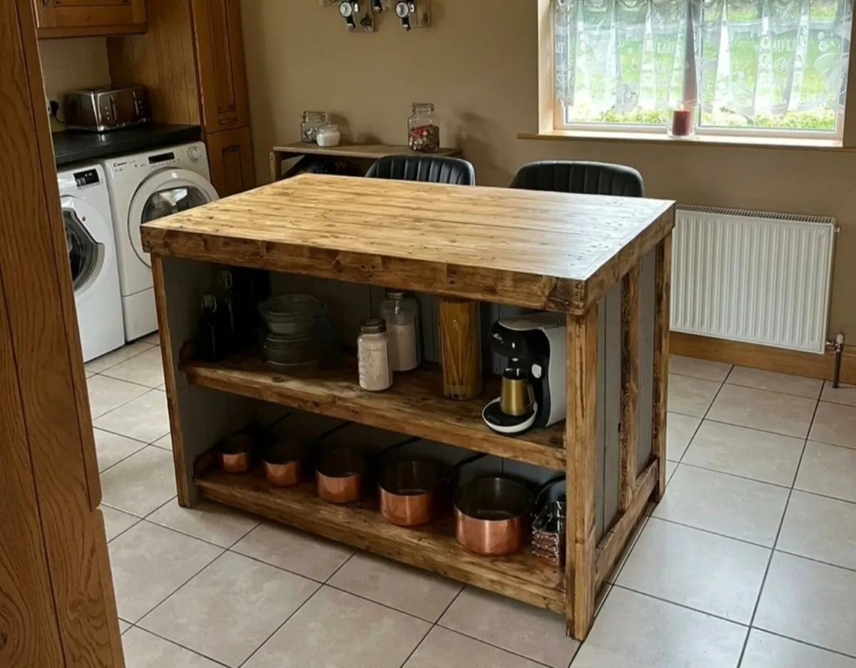 Handmade rustic kitchen island - Image 4