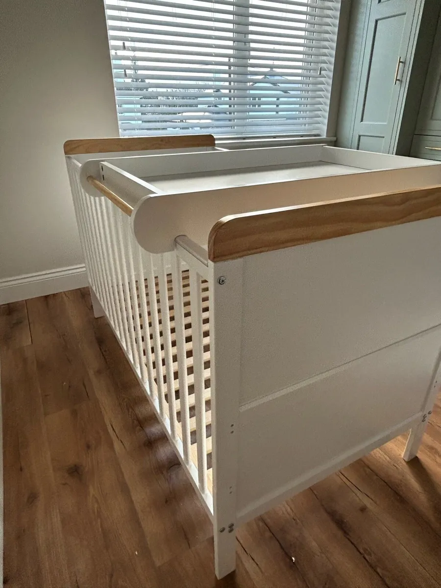 Baby Elegance Cot Bed in White - Image 1