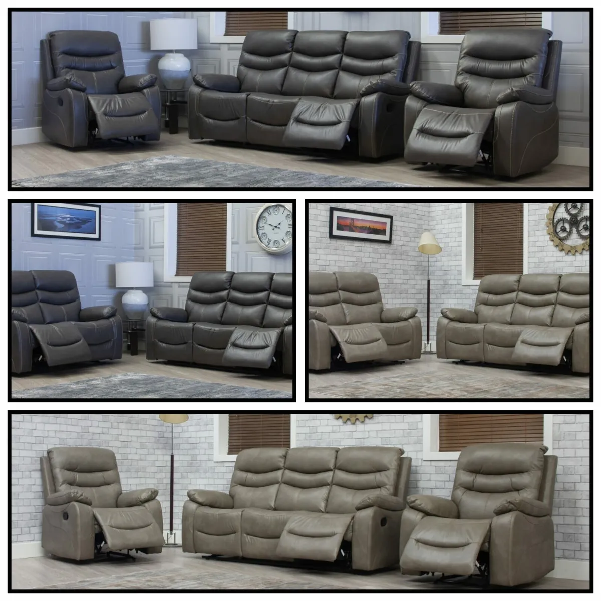 New 3+2/3+1+1 Leather Recliner Sofa Sets - Image 1
