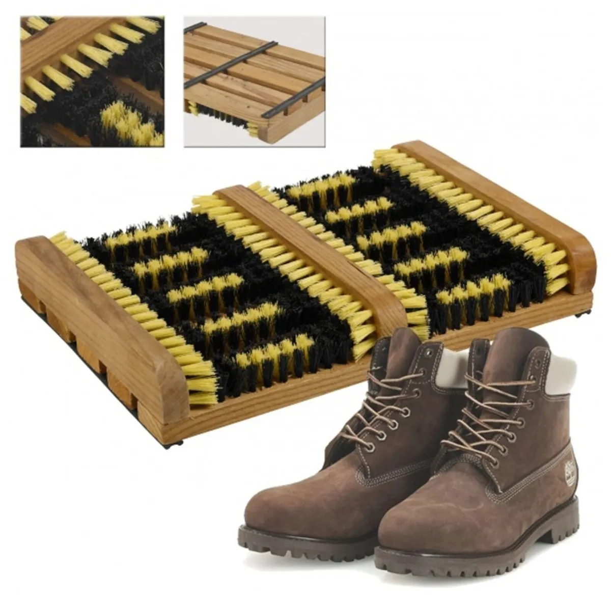 Double Shoe Boot Cleaner Brushes NEW - Image 3