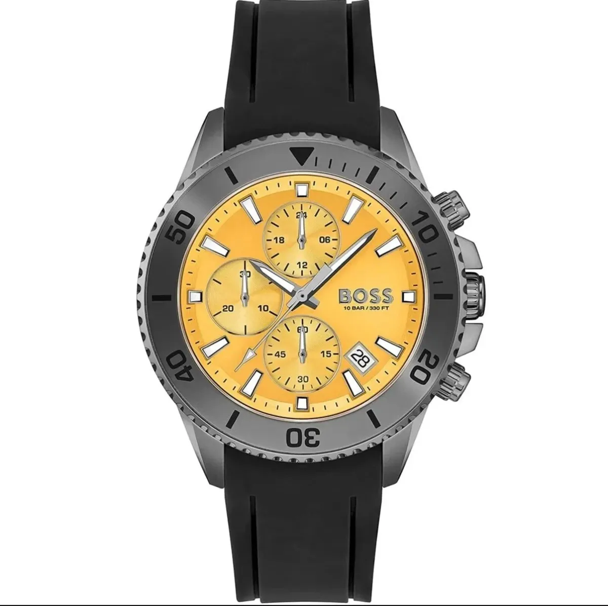 Hugo boss admiral watch yellow dial - Image 1