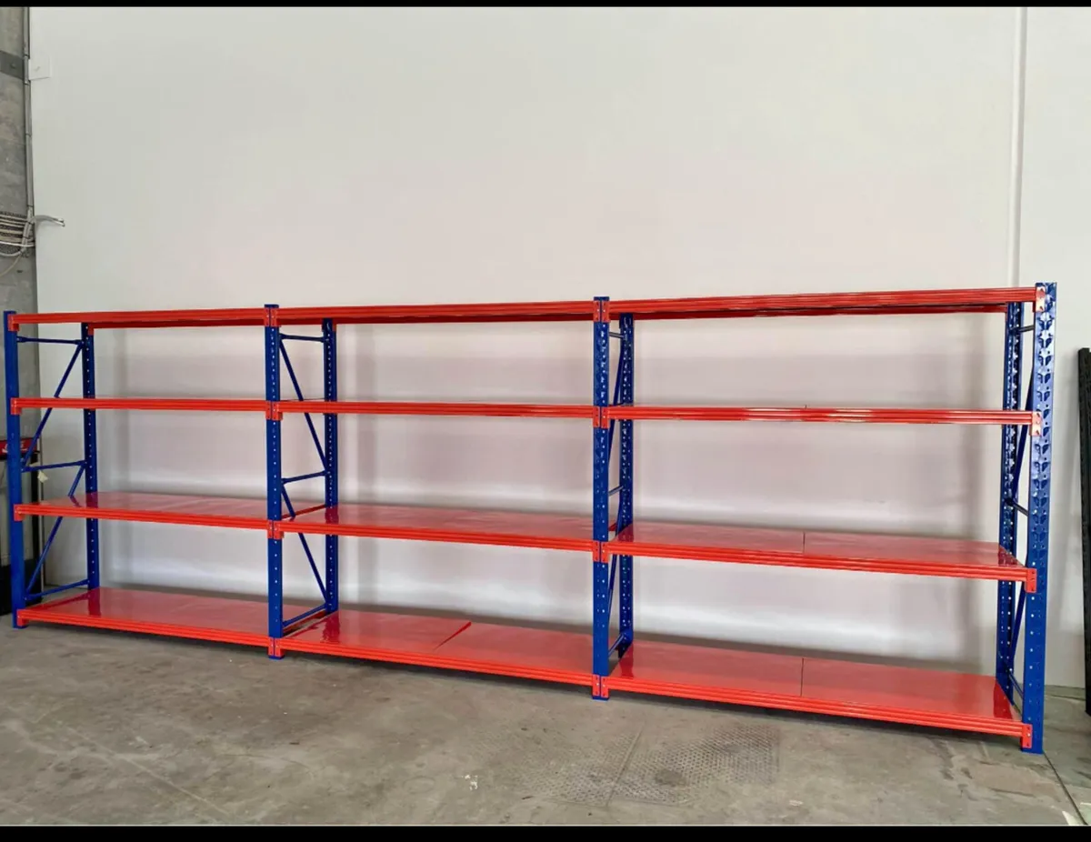 4 Tier Shelving Racking Bays All Metal Shelves - Image 3